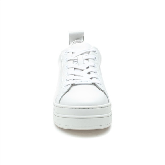 NWT J/SLIDES NOCA White Leather Sneaker - Picture 4 of 16